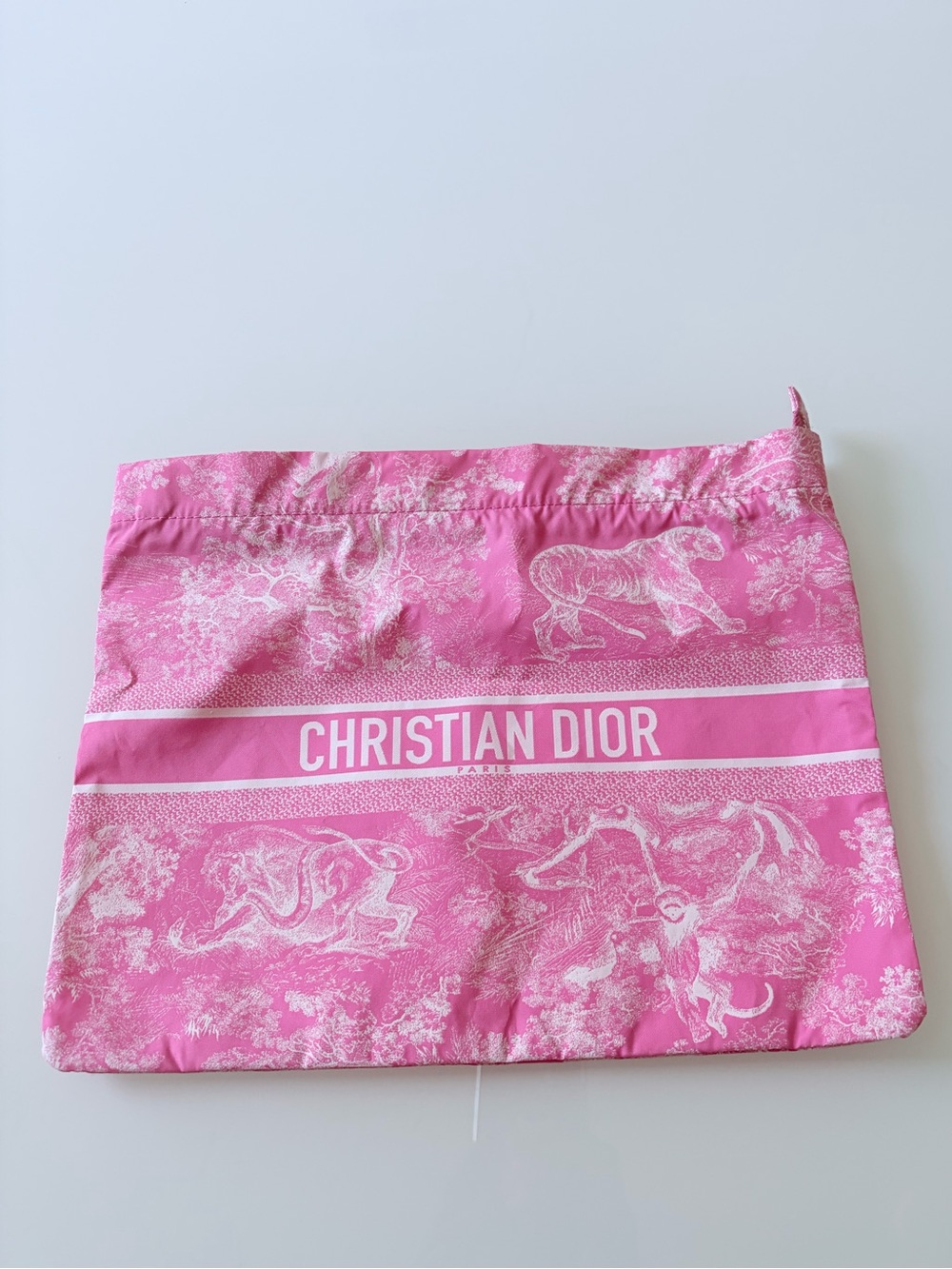 Christian Dior Pink Toile Pouch